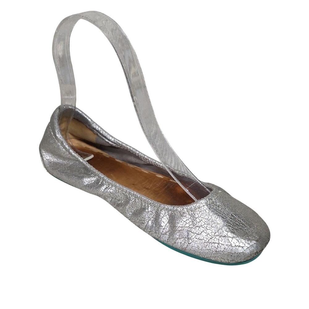 Tieks by Gavrieli Silver Screen Metallic Leather Ballet Flat - Single Left Shoe